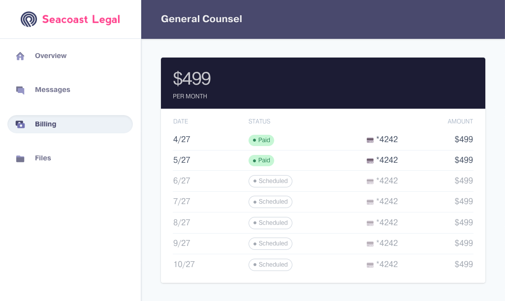 SimpleClient is the easiest way to get paid for client consultations